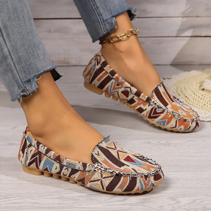 Women'S Shoes Non Slip - รองเท้าโลฟเฟอร์สำหรับฤดูใบไม้ผลิและฤดูใบไม้ร่วง ทนทานต่อการสึกหรอ รองเท้าลำลองสำหรับผู้หญิง แฟชั่น ทันสมัย พื้นกันลื่น