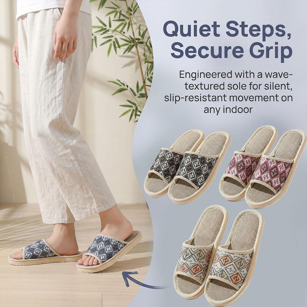 รองเท้าแตะผ้าลินินสี่ฤดูสำหรับ - Women Shoes On Sale บทวิจารณ์และราคา