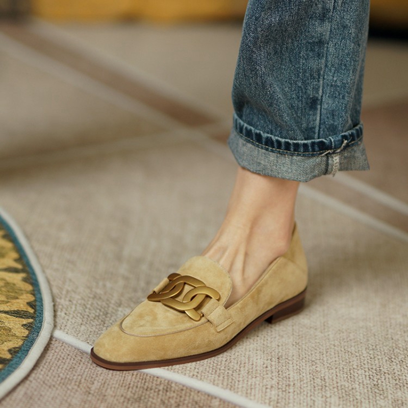 หนังนิ่มหนังผู้หญิง Loafers ฤด - Women Shoes Black บทวิจารณ์และราคา