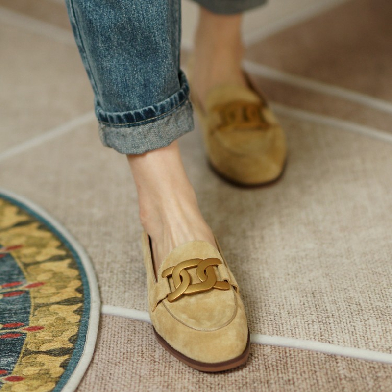 หนังนิ่มหนังผู้หญิง Loafers ฤด - Women Shoes Black บทวิจารณ์และราคา