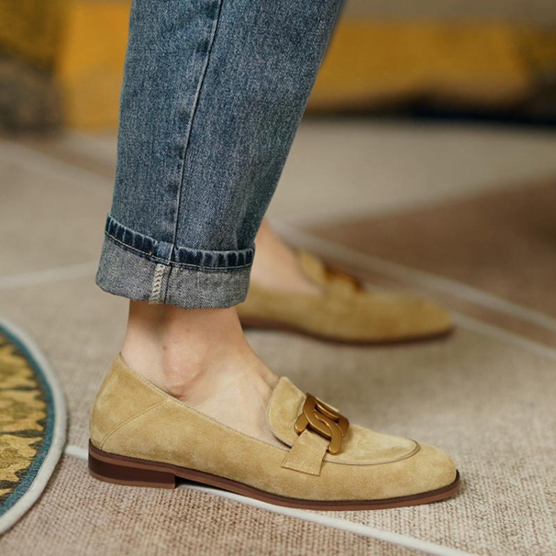 หนังนิ่มหนังผู้หญิง Loafers ฤด - Women Shoes Black บทวิจารณ์และราคา