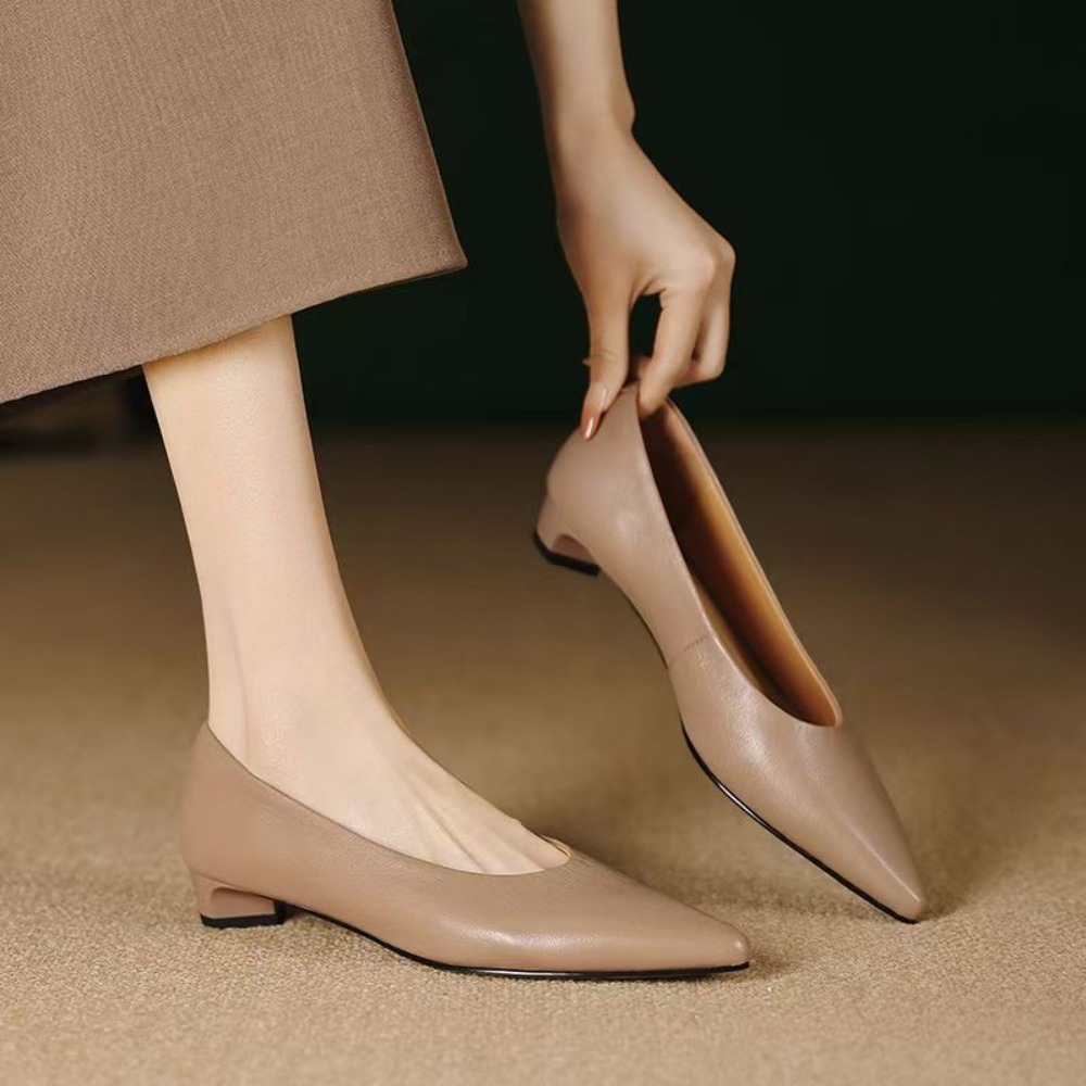 ​ ​ รองเท้าส้นเตี้ยแบบสวมสำหรั - Women Shoes Black บทวิจารณ์และราคา