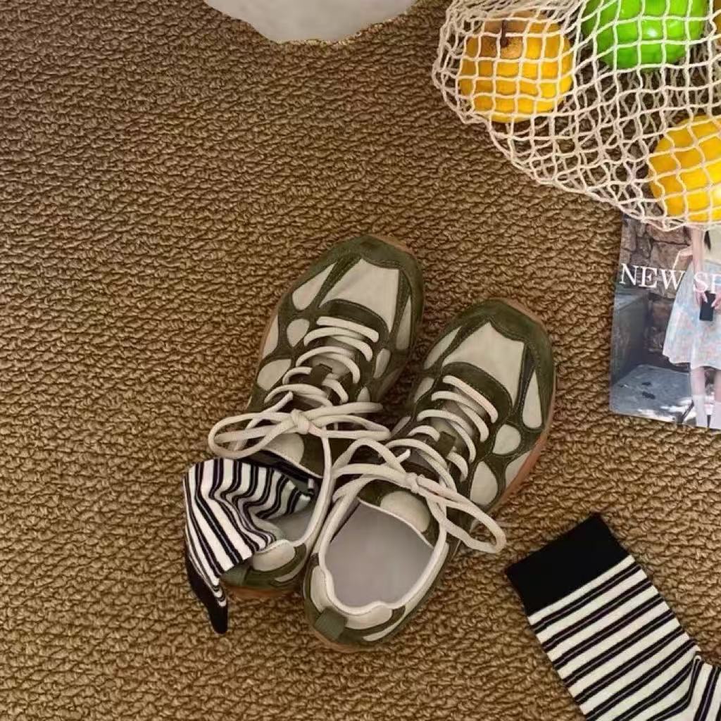 รองเท้าผ้าใบแบบผูกเชือกสไตล์วิ - Women'S Shoes Non Slip บทวิจารณ์และราคา