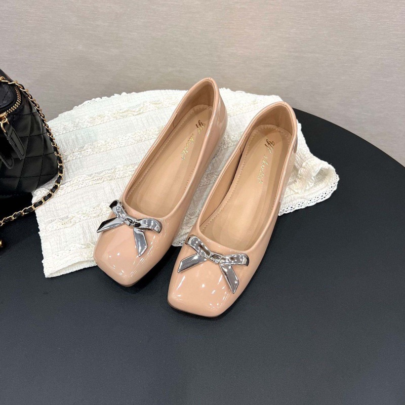 รองเท้าส้นเตี้ยทรงโบว์สไตล์อาร - Women Shoes Loafers บทวิจารณ์และราคา