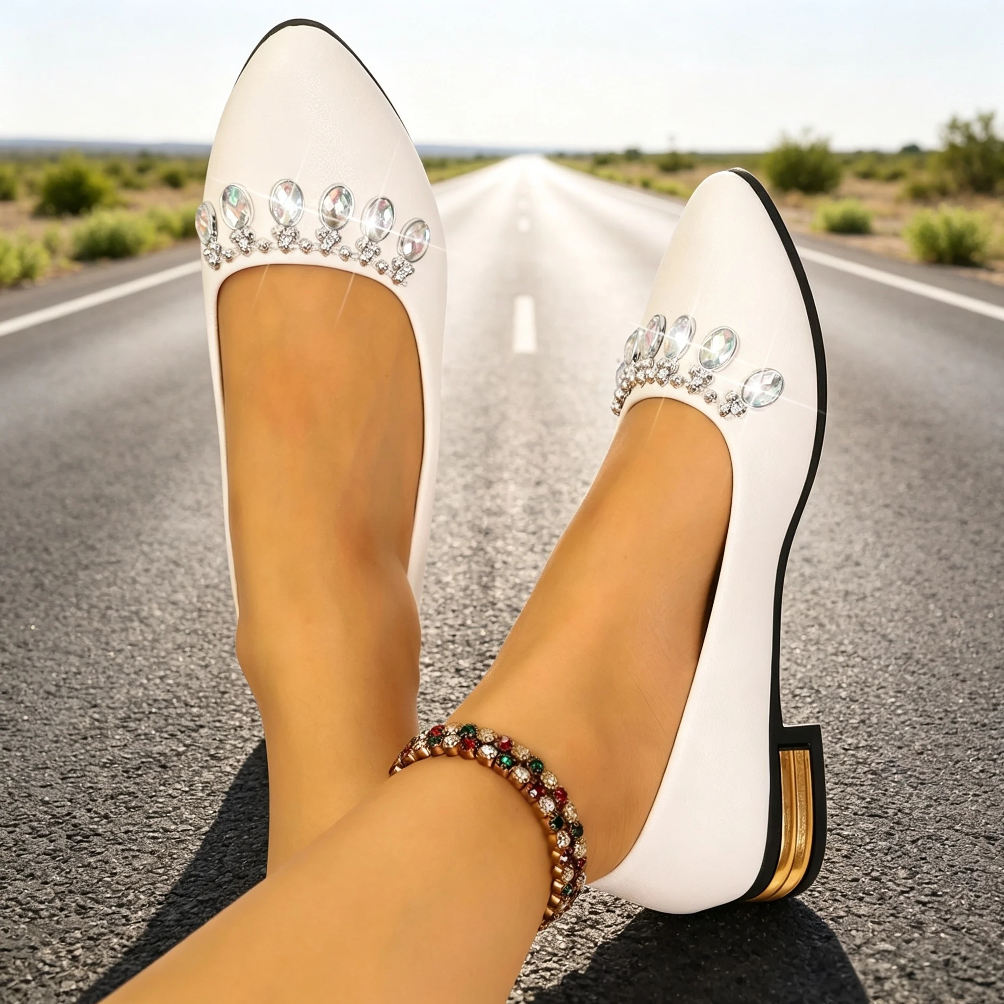 รองเท้าส้นแบนสำหรับผู้หญิง หัว - Women Shoes Loafers บทวิจารณ์และราคา