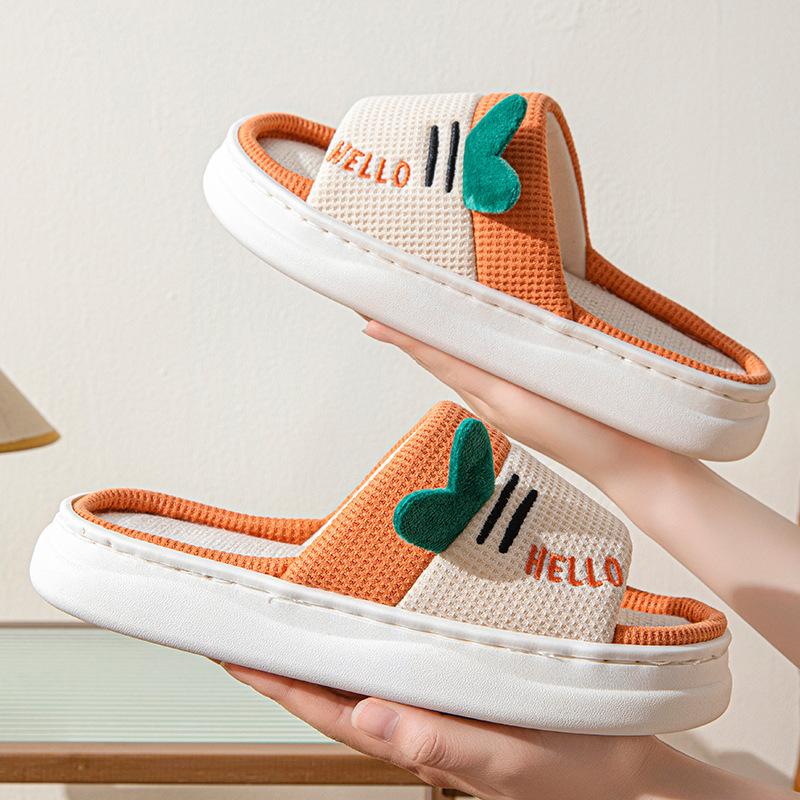 รองเท้าแตะผ้าลินินสไตล์ใหม่สำห - Women Shoes On Sale บทวิจารณ์และราคา