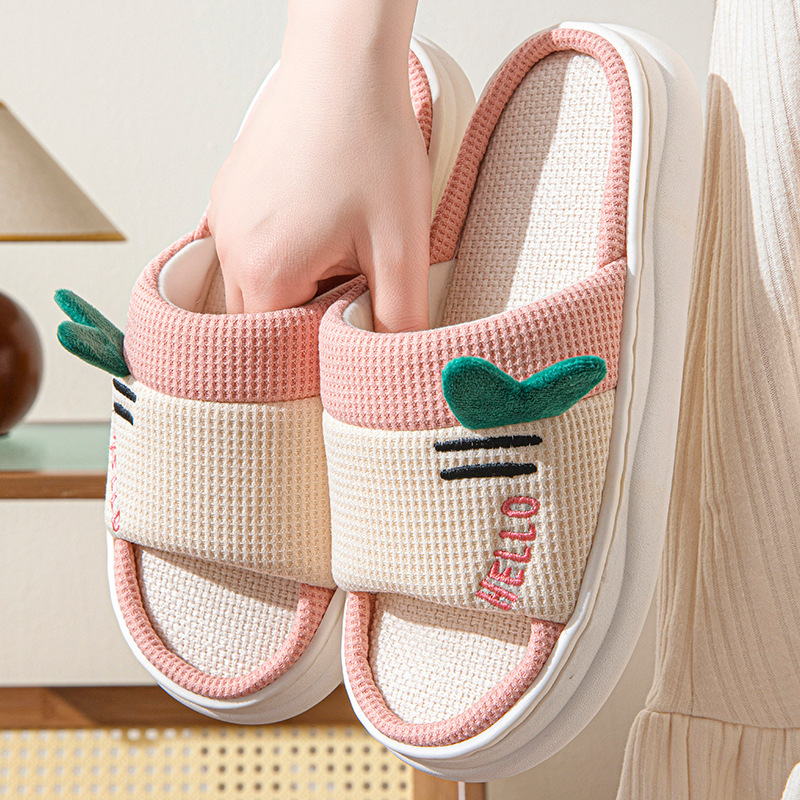 รองเท้าแตะผ้าลินินสไตล์ใหม่สำห - Women Shoes On Sale บทวิจารณ์และราคา