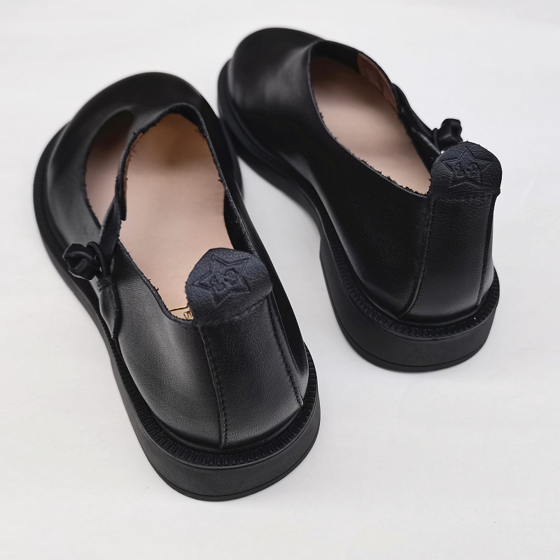 Careaymade-รองเท้าสตรีหนังแท้ร - Women Shoes Black บทวิจารณ์และราคา