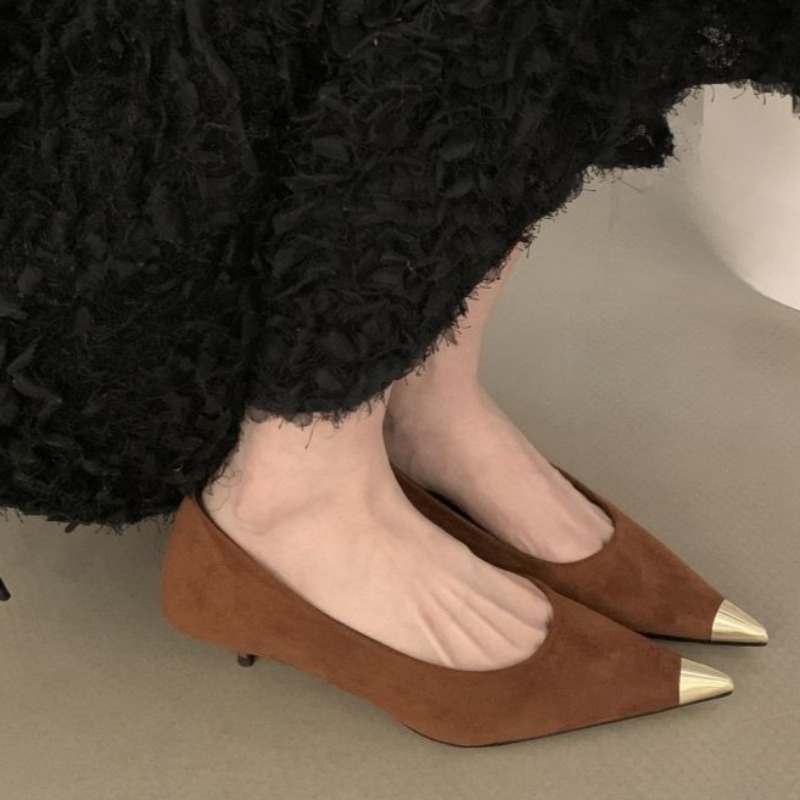 Stiletto รองเท้าเดี่ยวฤดูใบไม้ - Women'S Shoes Non Slip บทวิจารณ์และราคา
