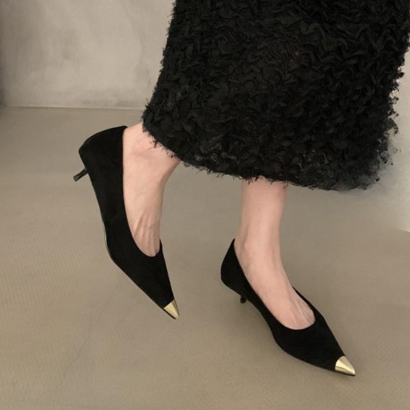 Stiletto รองเท้าเดี่ยวฤดูใบไม้ - Women'S Shoes Non Slip บทวิจารณ์และราคา