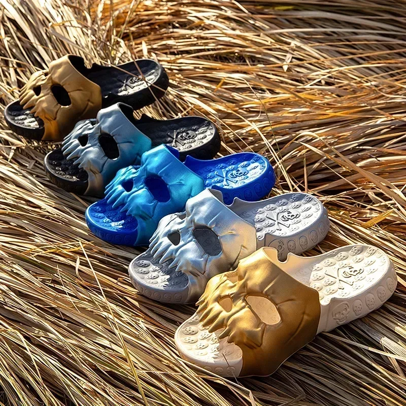 ฤดูร้อนผู้ชายSkullรองเท้าแตะY2 - Women'S Shoes Cloud บทวิจารณ์และราคา