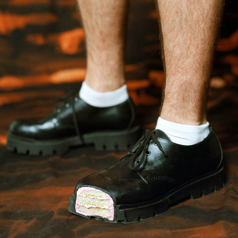 รองเท้าเดอร์บี้พื้นหนาแบบเค้ก  - Women Shoes Black บทวิจารณ์และราคา